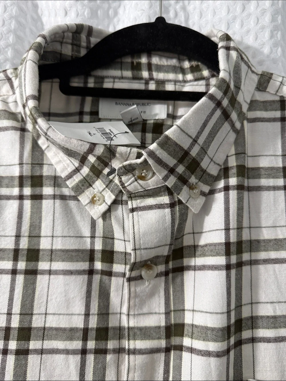 Banana Republic SLIM-FIT SOFTWASH COTTON SHIRT Size Large